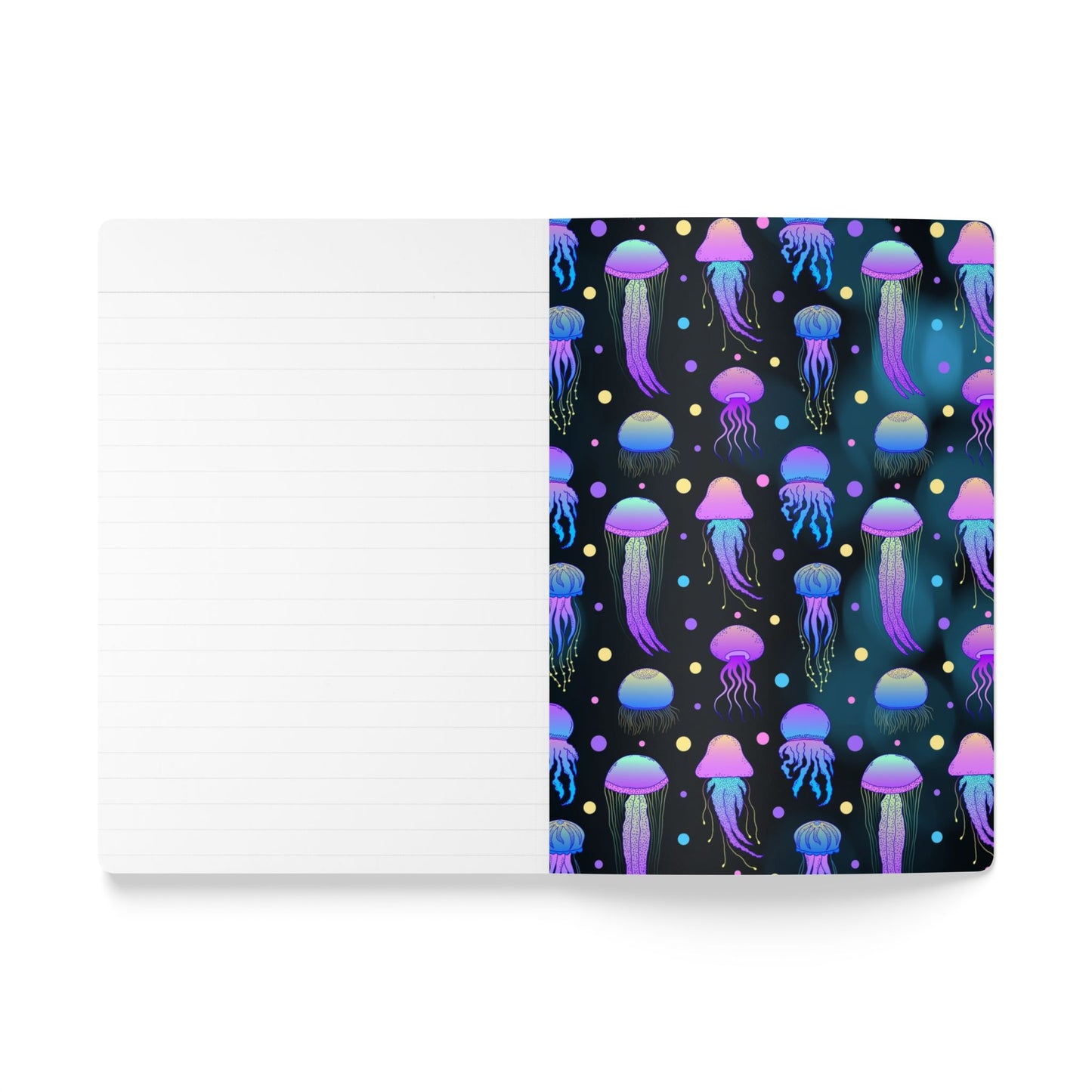 Mystical Jellyfish Softcover Journal - Ocean-themed for Writing, Drawing, Gifts, Thoughtful Notes, Underwater Lovers