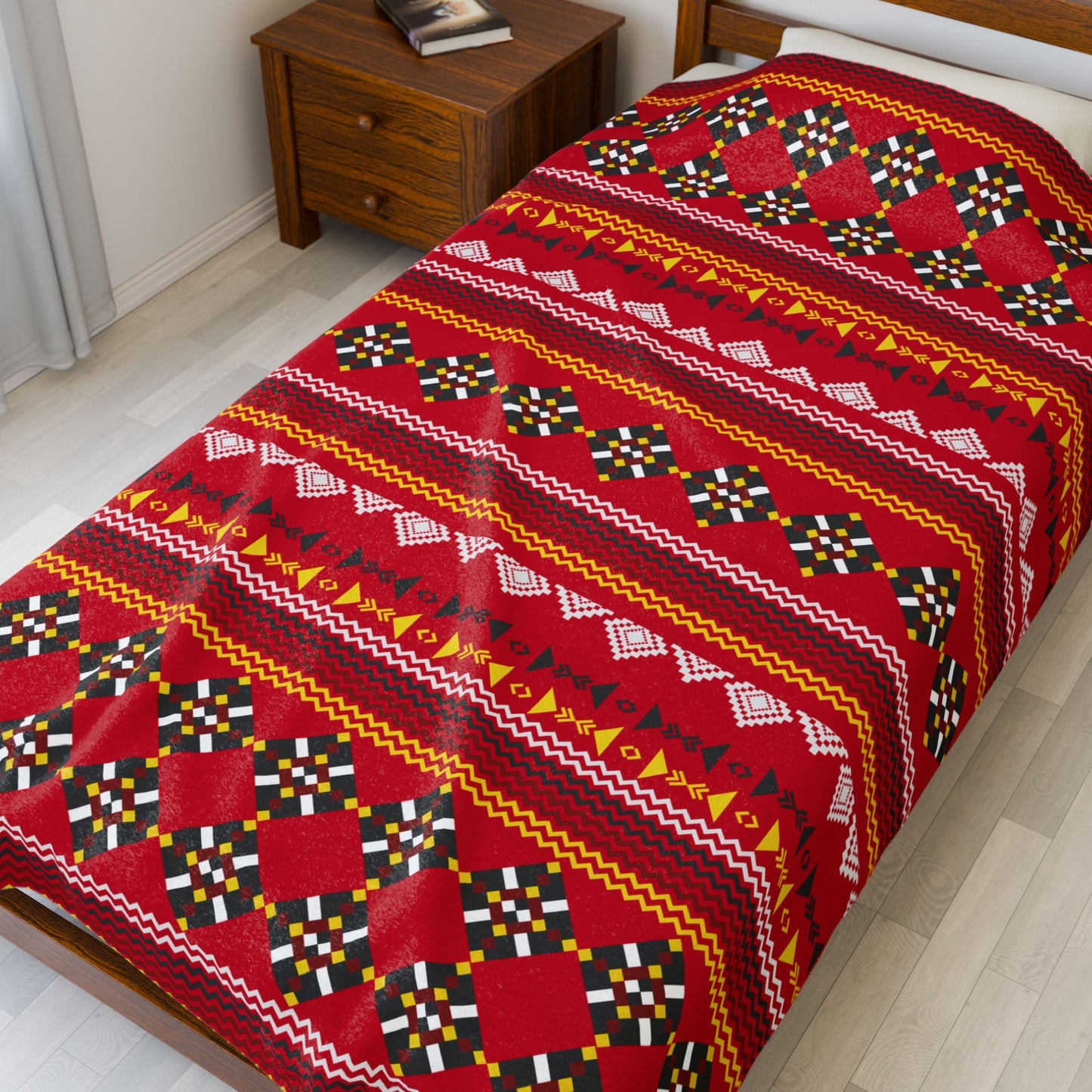 Red Velveteen Plush WayneOneShop Blankets