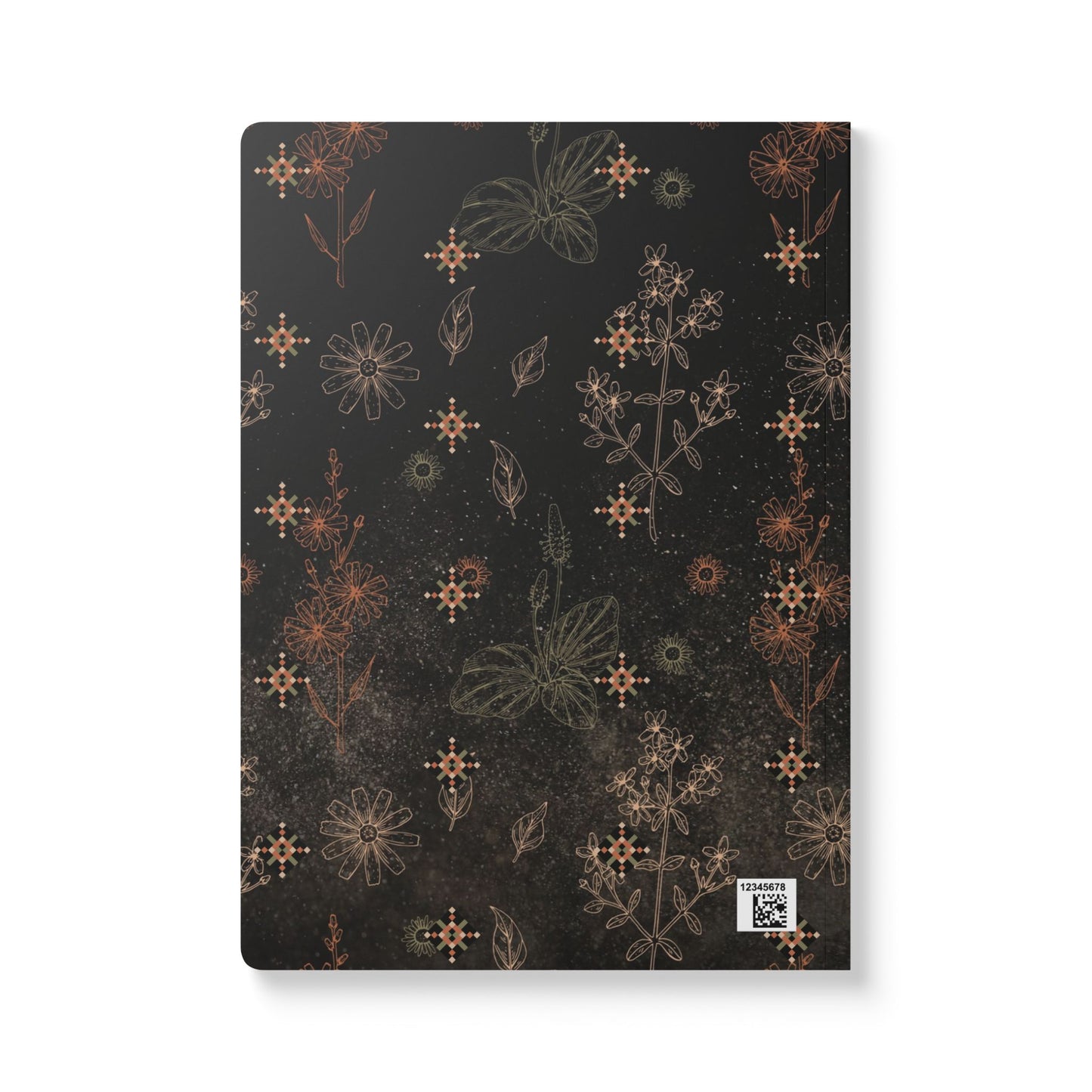 Diamond Floral Softcover Journal