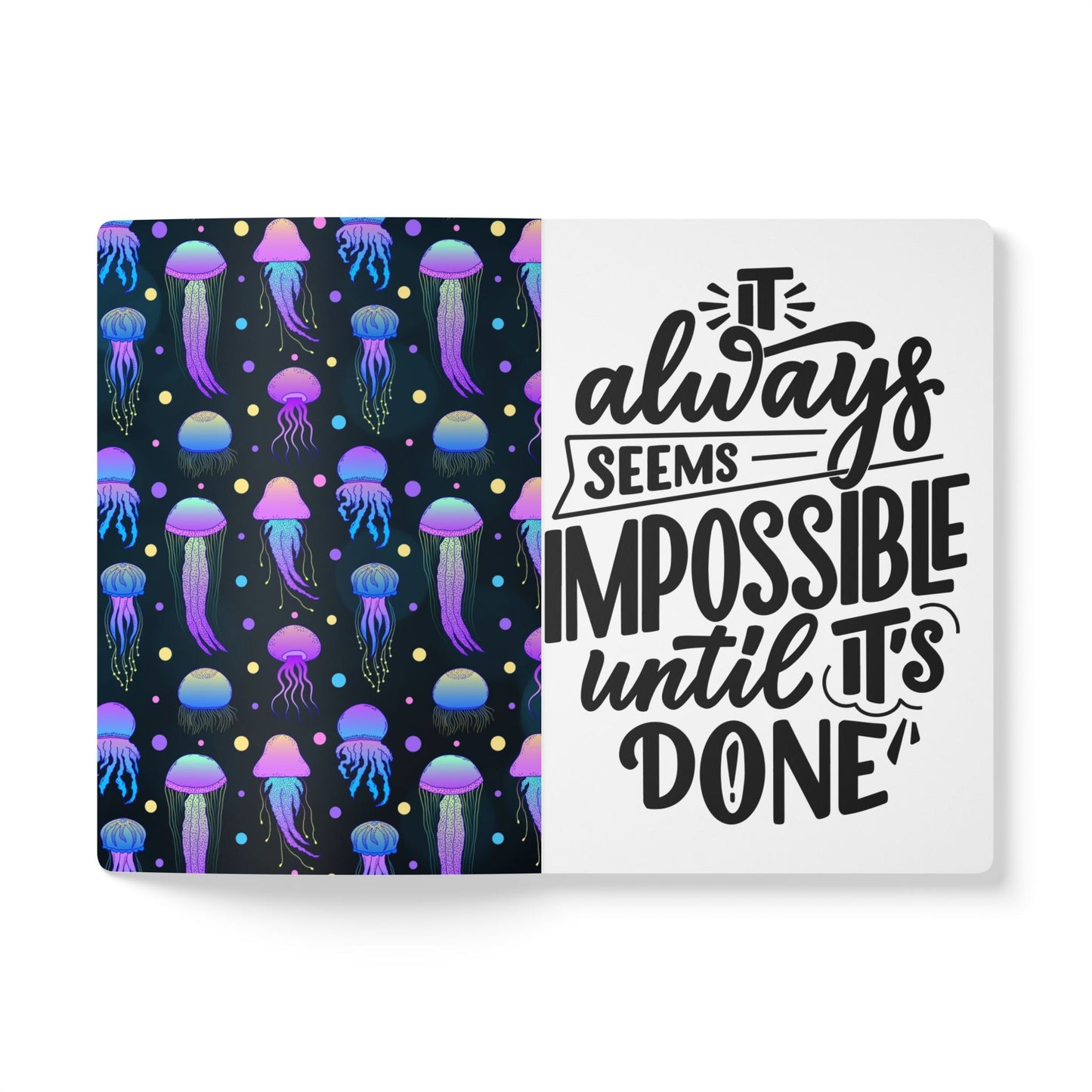 Mystical Jellyfish Softcover Journal - Ocean-themed for Writing, Drawing, Gifts, Thoughtful Notes, Underwater Lovers