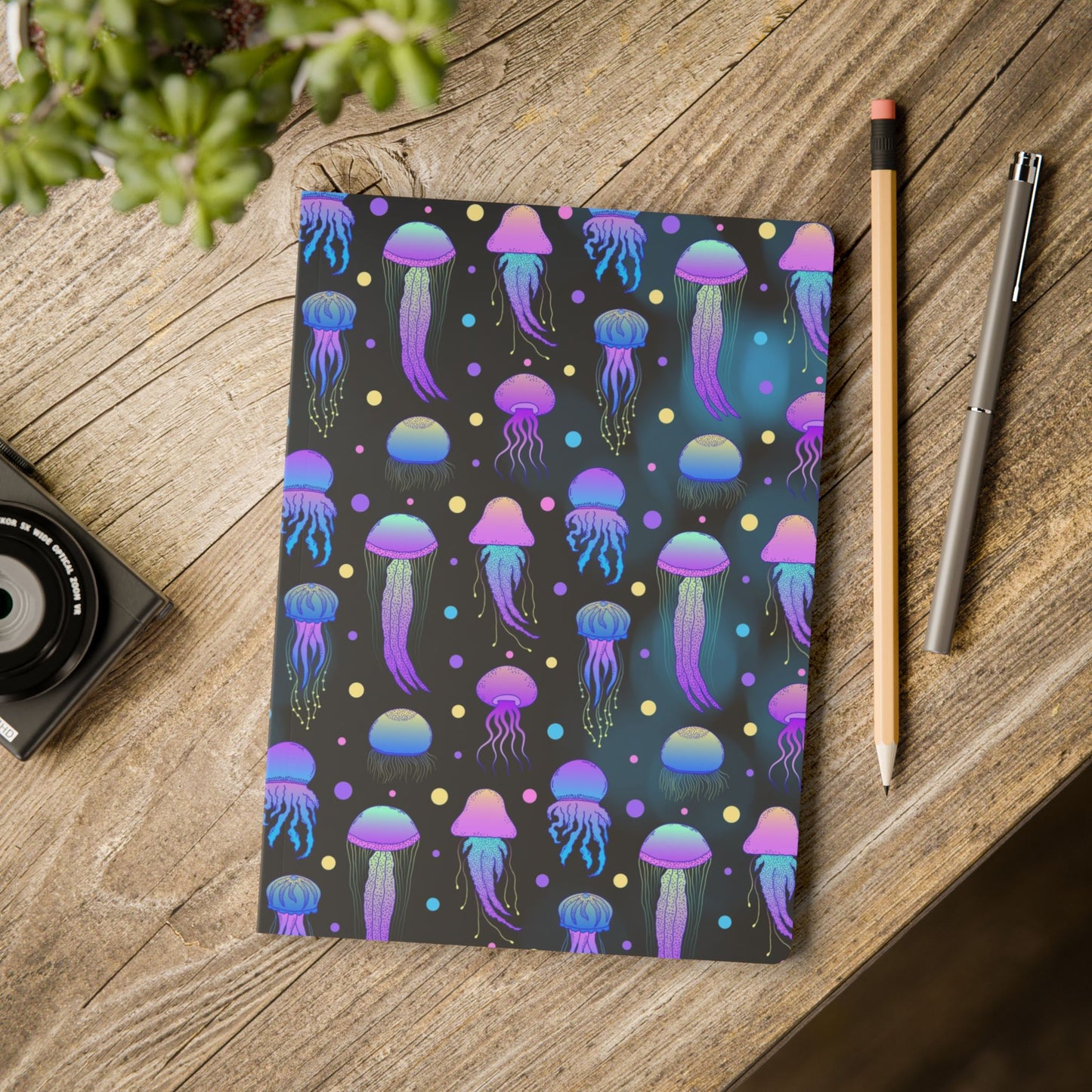Mystical Jellyfish Softcover Journal - Ocean-themed for Writing, Drawing, Gifts, Thoughtful Notes, Underwater Lovers