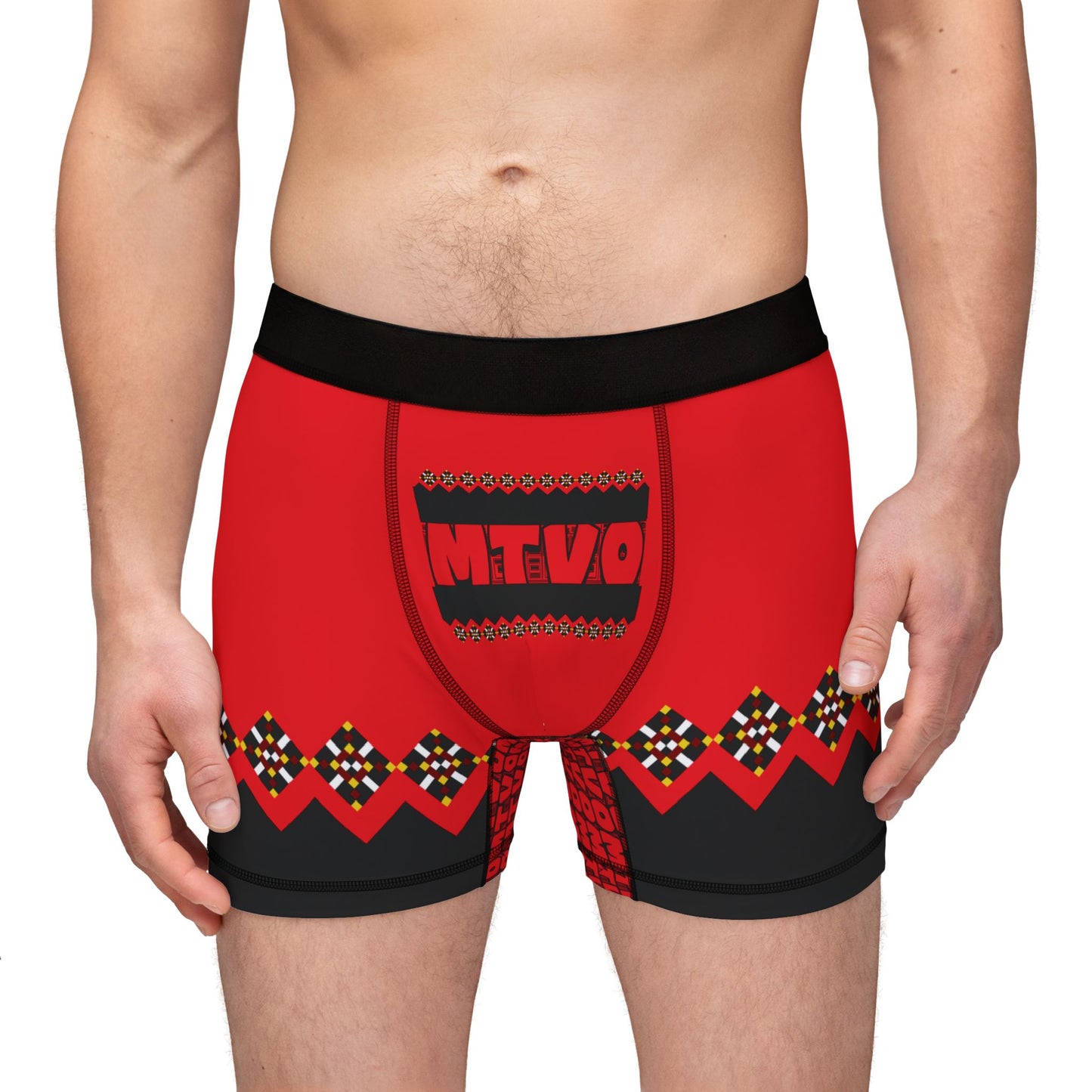 Trendy Men's Boxers with MTVO Design - Comfortable and Stylish Underwear