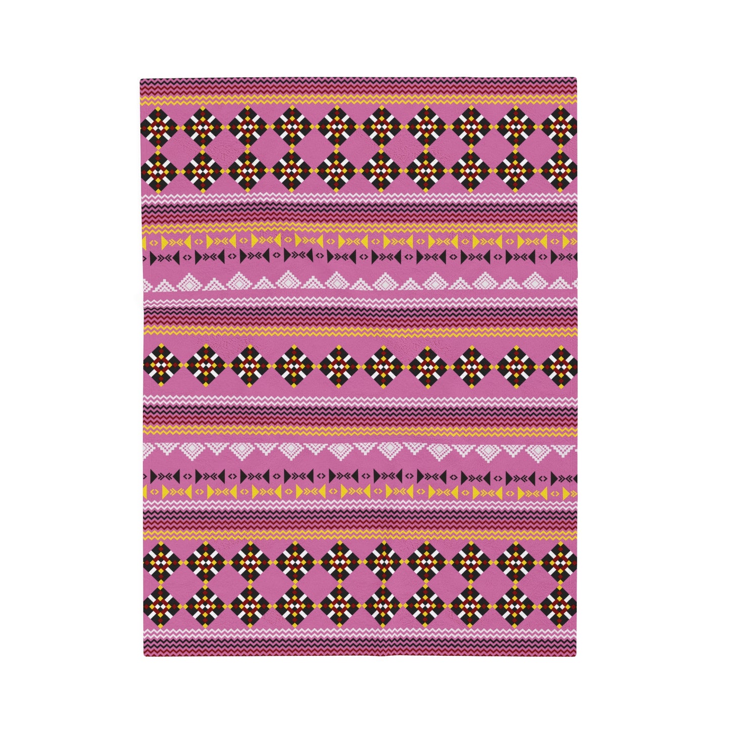 Pink Velveteen Plush WayneOneShop Blanket