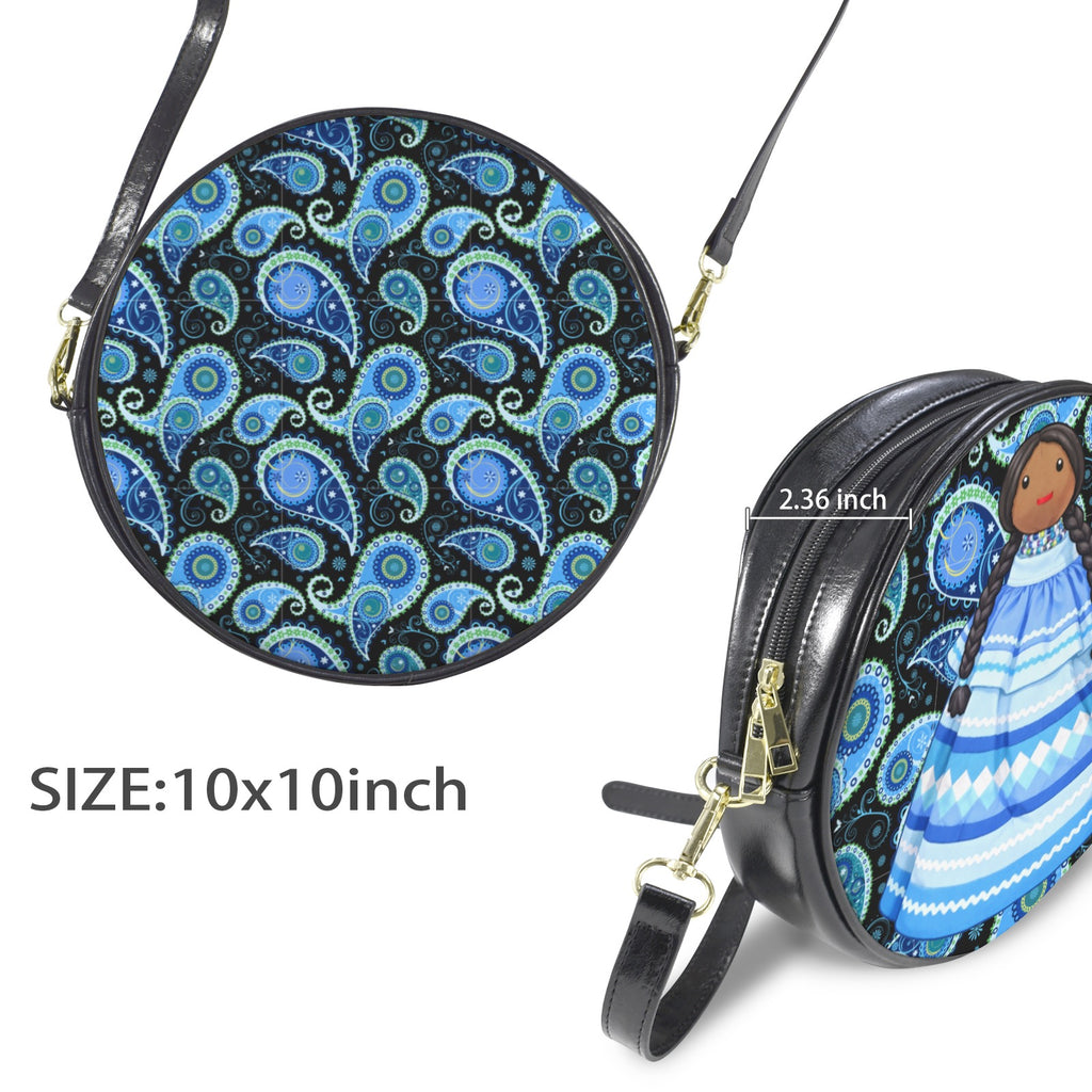Paisley Round Sling Bag (Large)