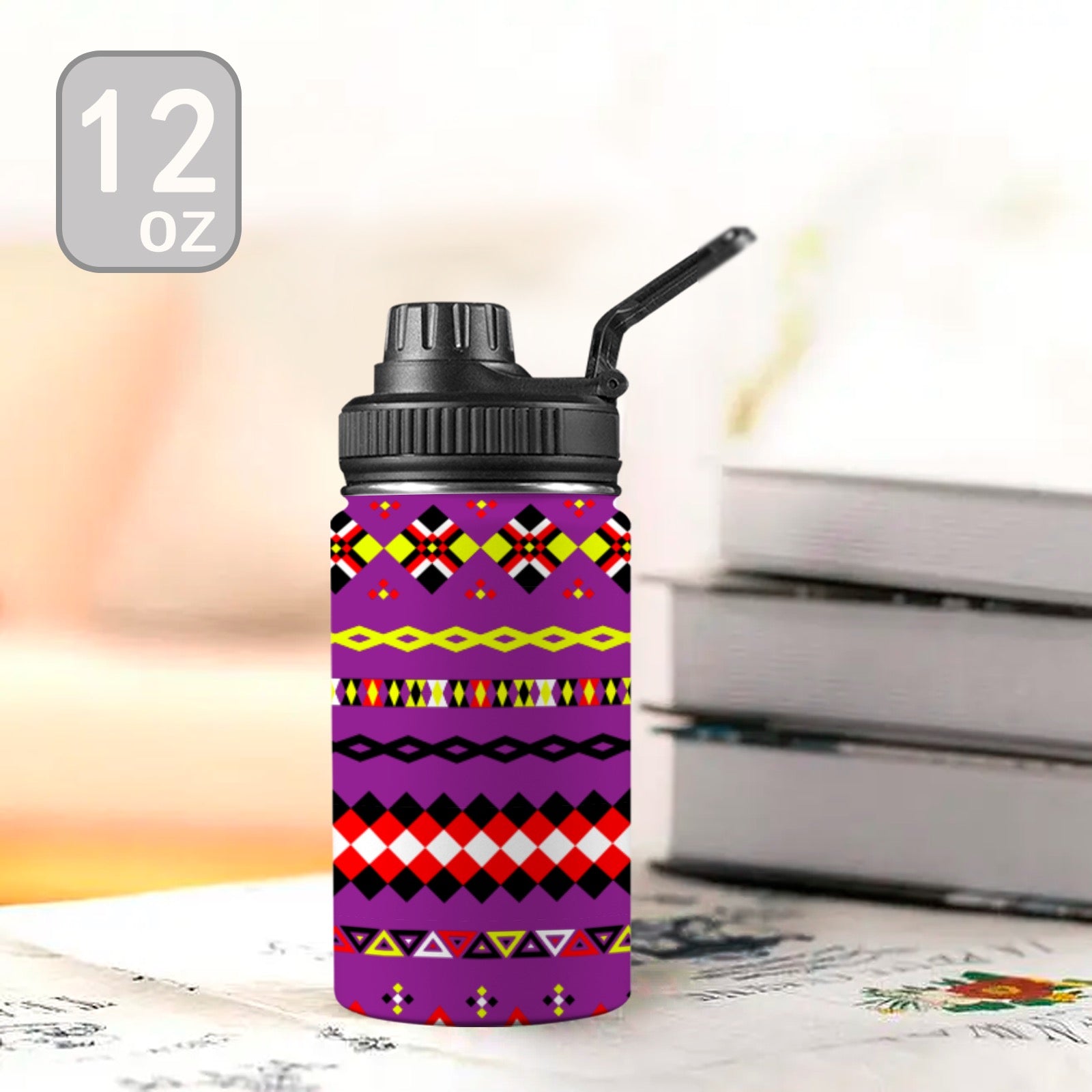Plum Kids Water Bottle with Chug Lid (12 oz)