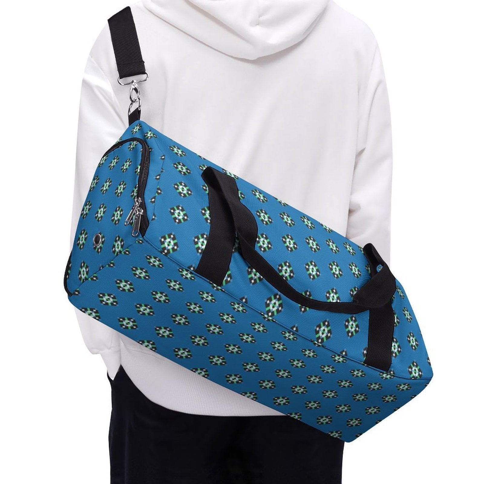 Blue & Green Diamond - Blue Gym Bag