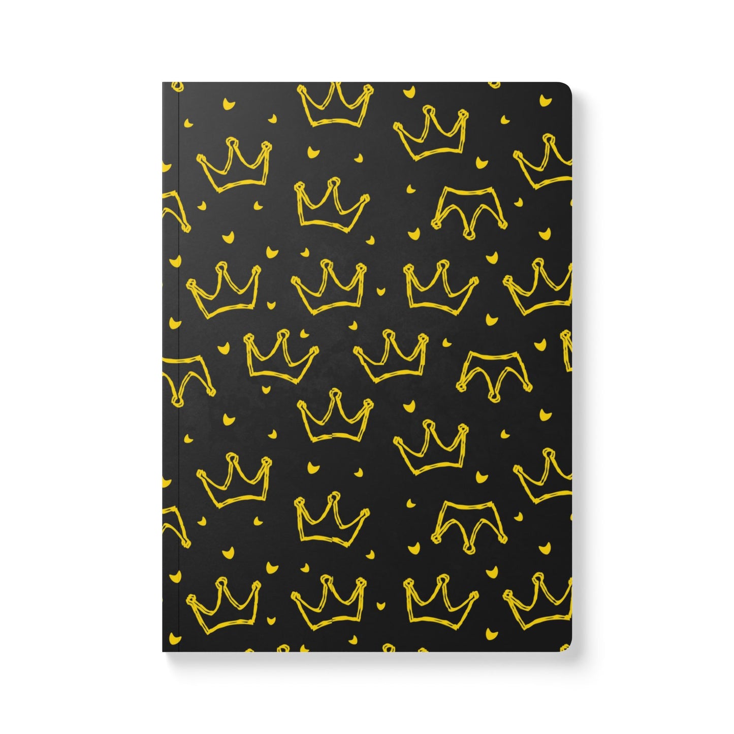 Crown Print Softcover Journal | Stylish Notebook for Notes, Gifts, Diaries, Sketchnotes, Royalty Theme