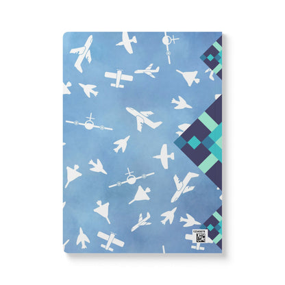 Airplane Dreams Softcover Journal - Travel Notebook, Flight Planner, Gift for Travelers, Adventure Journal, Personalized Stationery
