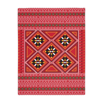 Red Velveteen Microfiber Blanket (Two-sided print)