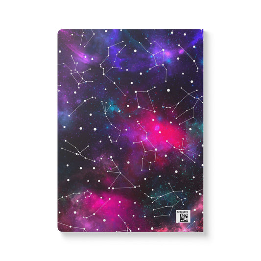 Celestial Softcover Journal - Perfect for Stargazers, Cosmic Diaries, School, Gifts, and Astrology Lovers, Night Sky Notebook