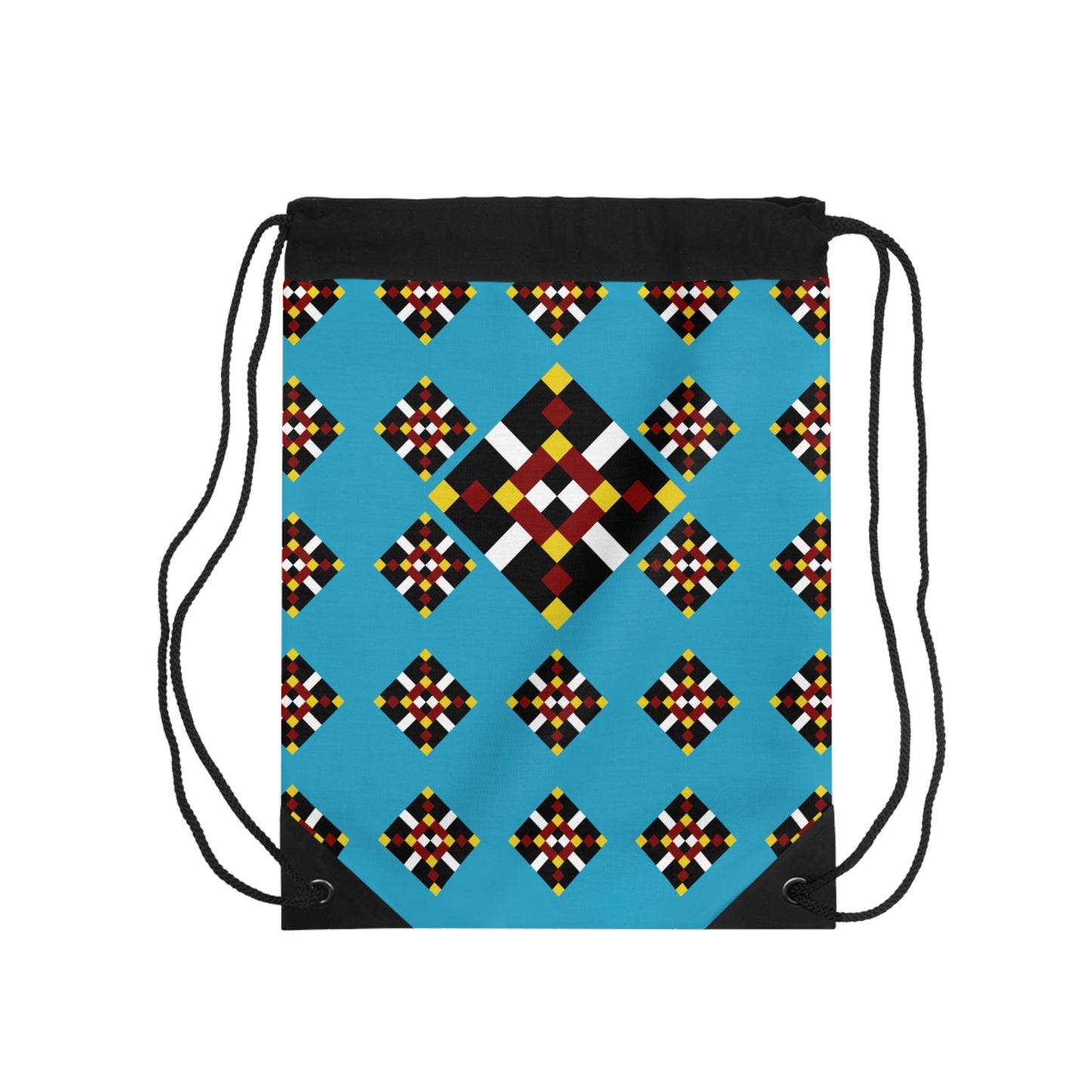 WayneOneShop Turquoise Drawstring Bag