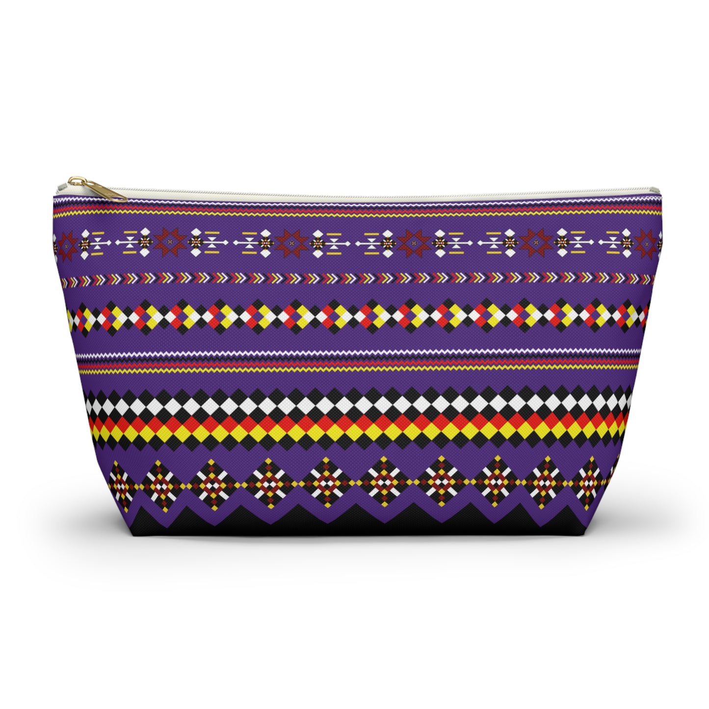 Purple Accessory Pouch, Versatile Makeup Bag, Travel Organizer, Unique Gift for Her, Bright Patterned Clutch, Festival Essentials