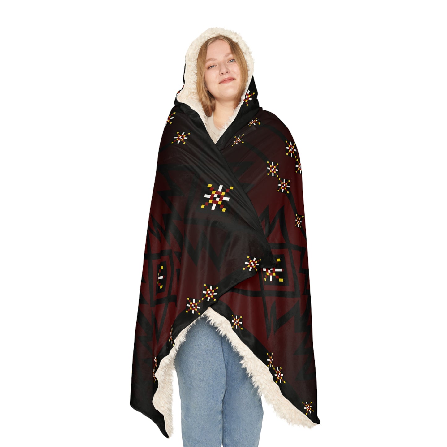 Cozy Reversible Snuggle Blanket, Warm Throw for Housewarming, Camping, Movie Nights, Gift for Her, Boho Decor