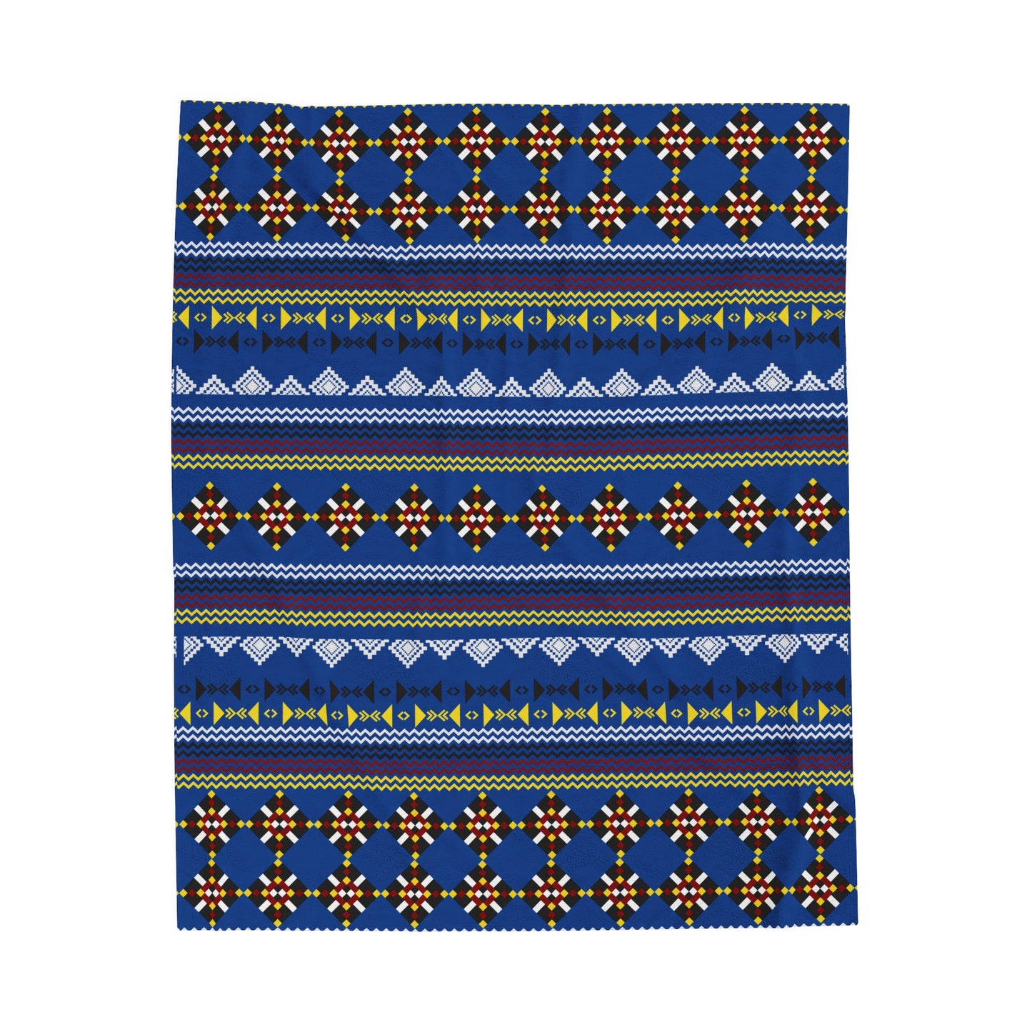 Blue Velveteen Plush Wayne OneShop Blanket