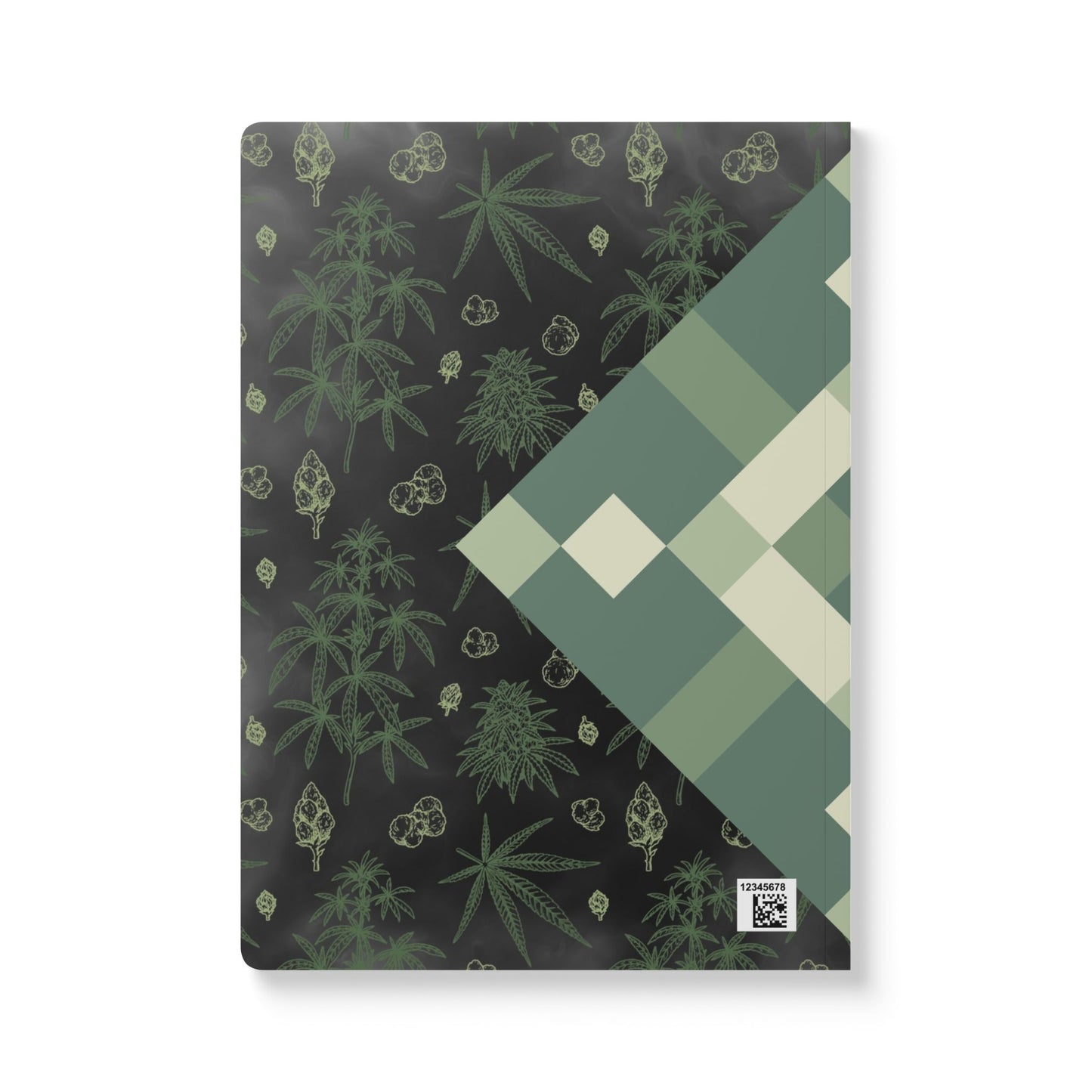 Green Botanical Softcover Journal - Ideal for Nature Lovers, Eco-Friendly Gift, Writing, Sketching, Travel Diary, Plant Enthusiasts