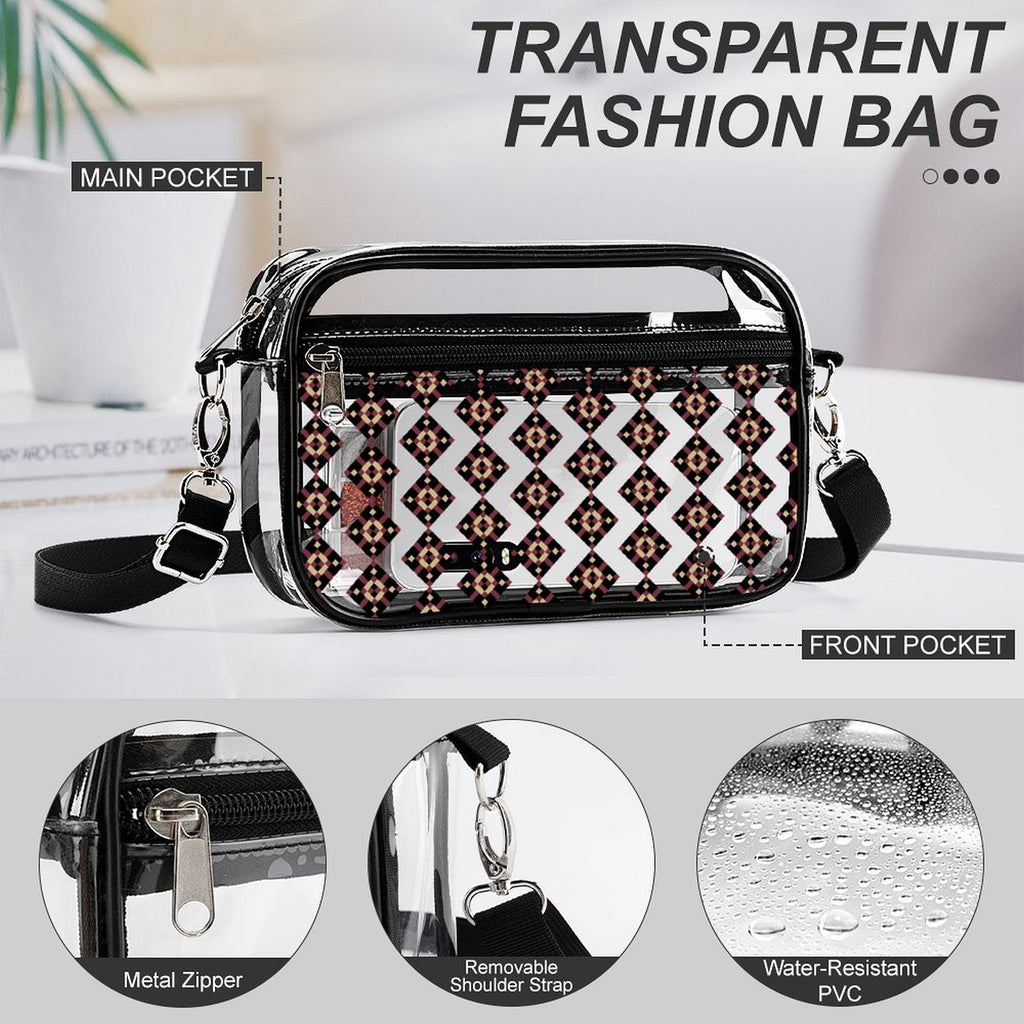 2-Piece Clear Satchel Bag Set FS1