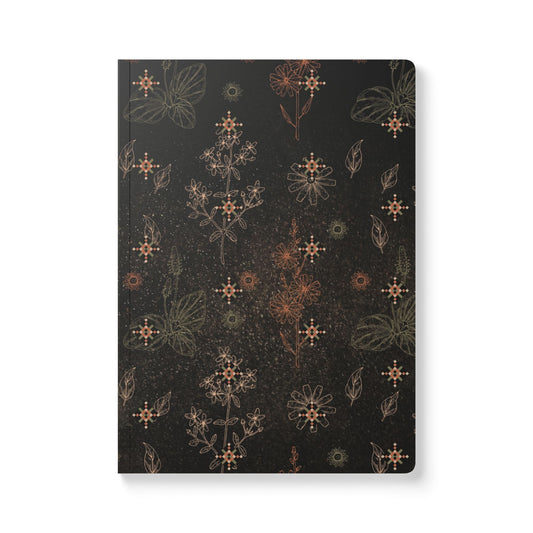 Diamond Floral Softcover Journal