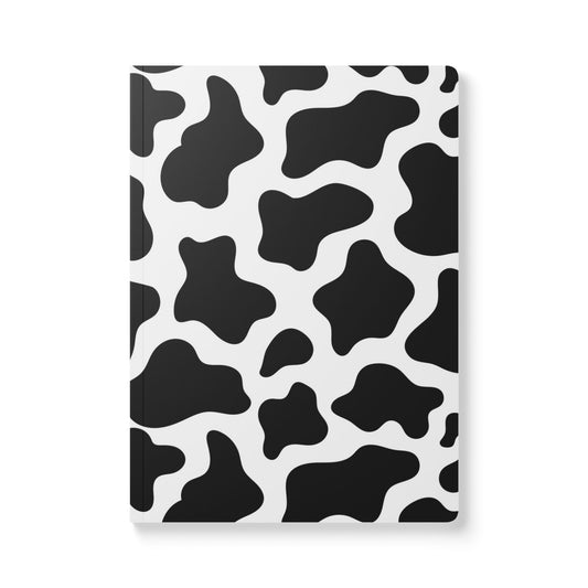 Cow Print Softcover Journal, Cute Notebook for Cow Lovers, Animal Print Diary, Gift for Kids and Teens, School or Journaling Use