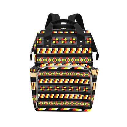 Black Chic Multifunctional Backpack | Trendy Bag, Stylish Mama Bag, Tote, Baby Shower Gift, Eco-Friendly Backpack