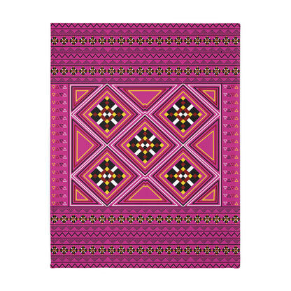 Pink Velveteen Microfiber Blanket (Two-sided print)