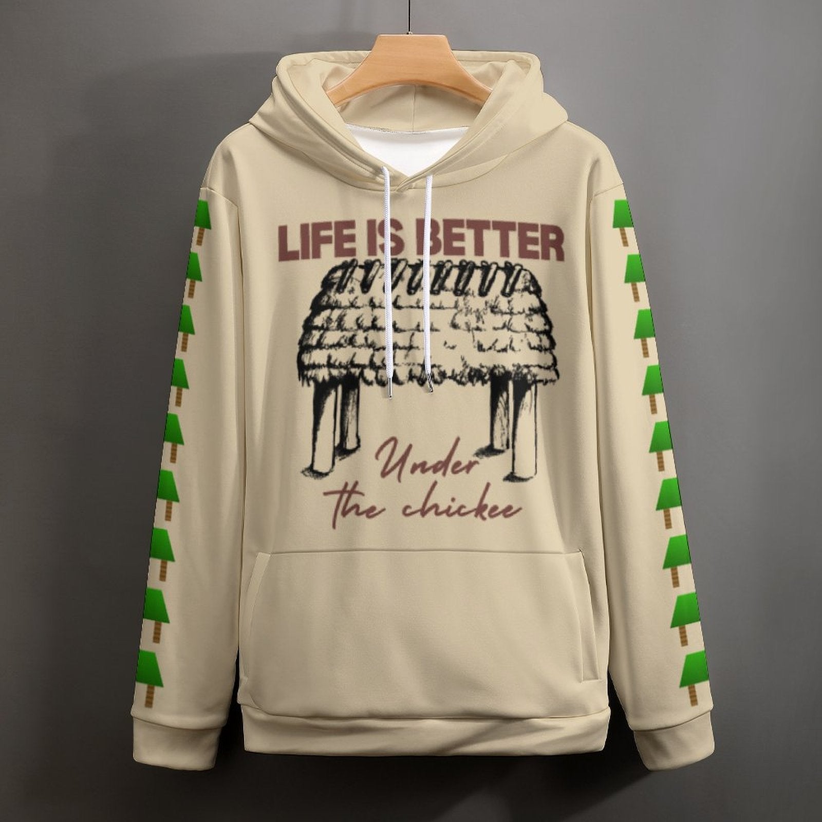 Under the Chickee Design Loose Fit Hoodie for Adults