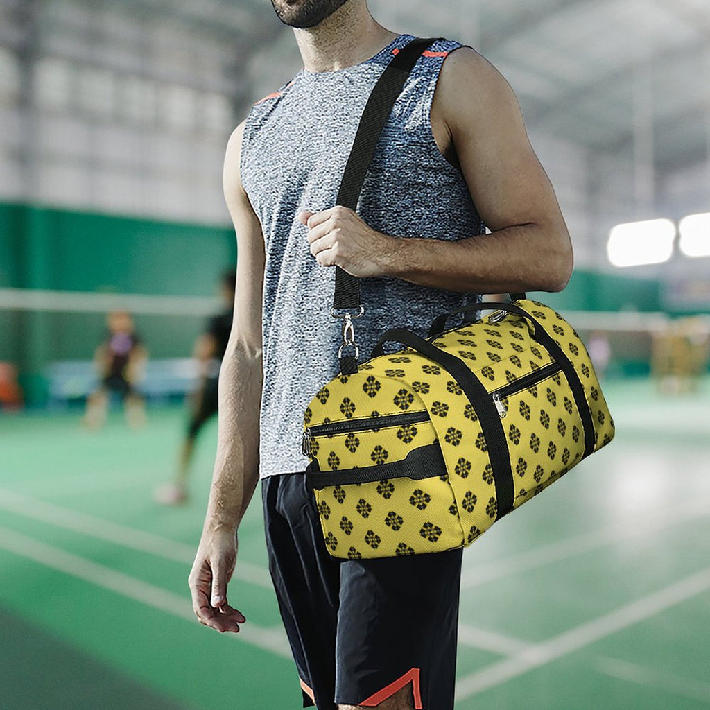 Black & Yellow Diamond - Yellow Gym Bag