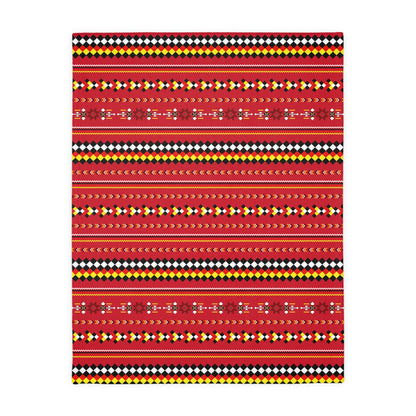 Red Velveteen Microfiber Blanket - Two-Sided