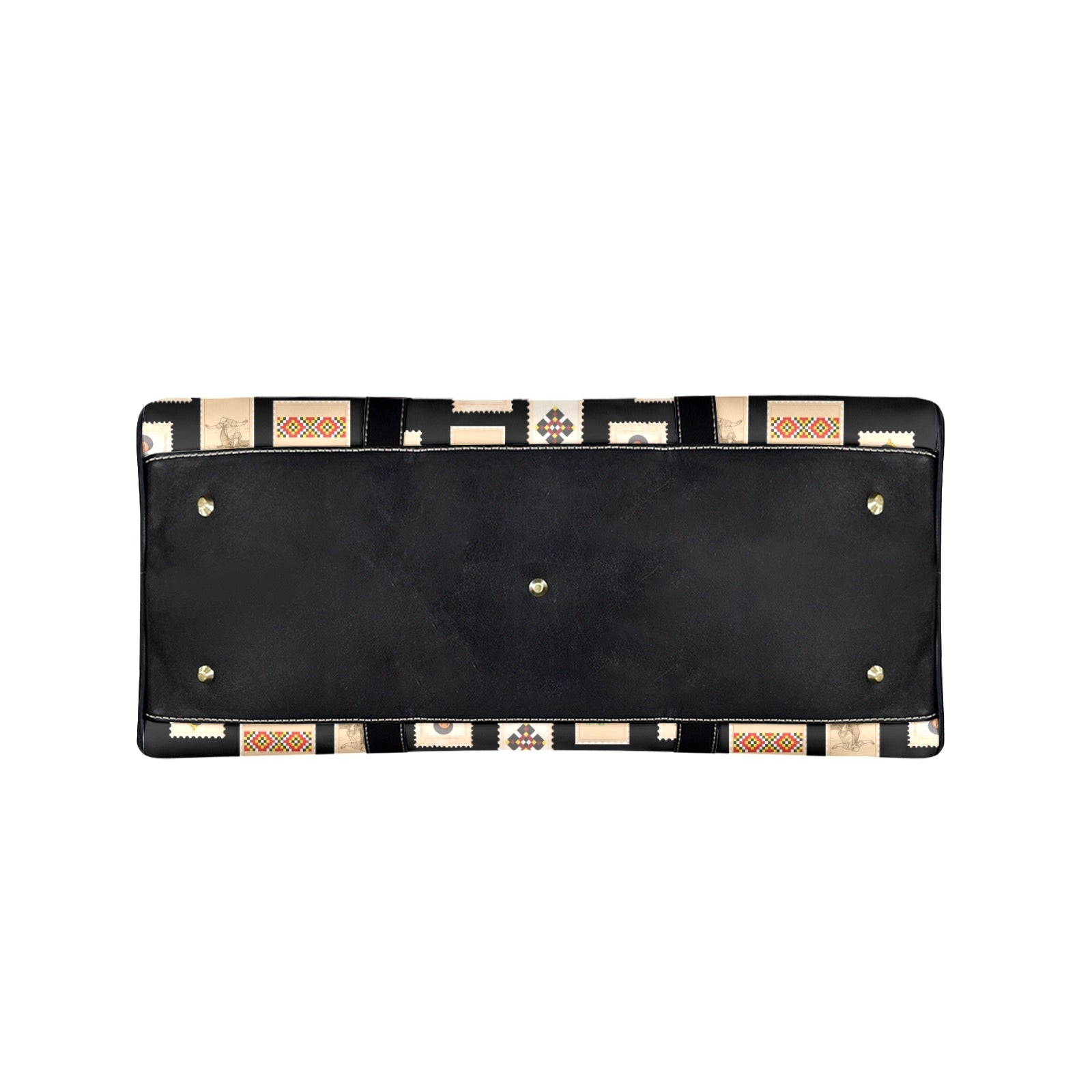 Postage Leather Travel Bag-Large (Long Patch)