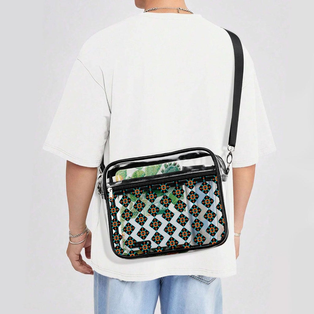2-Piece Clear Satchel Bag Set MD2