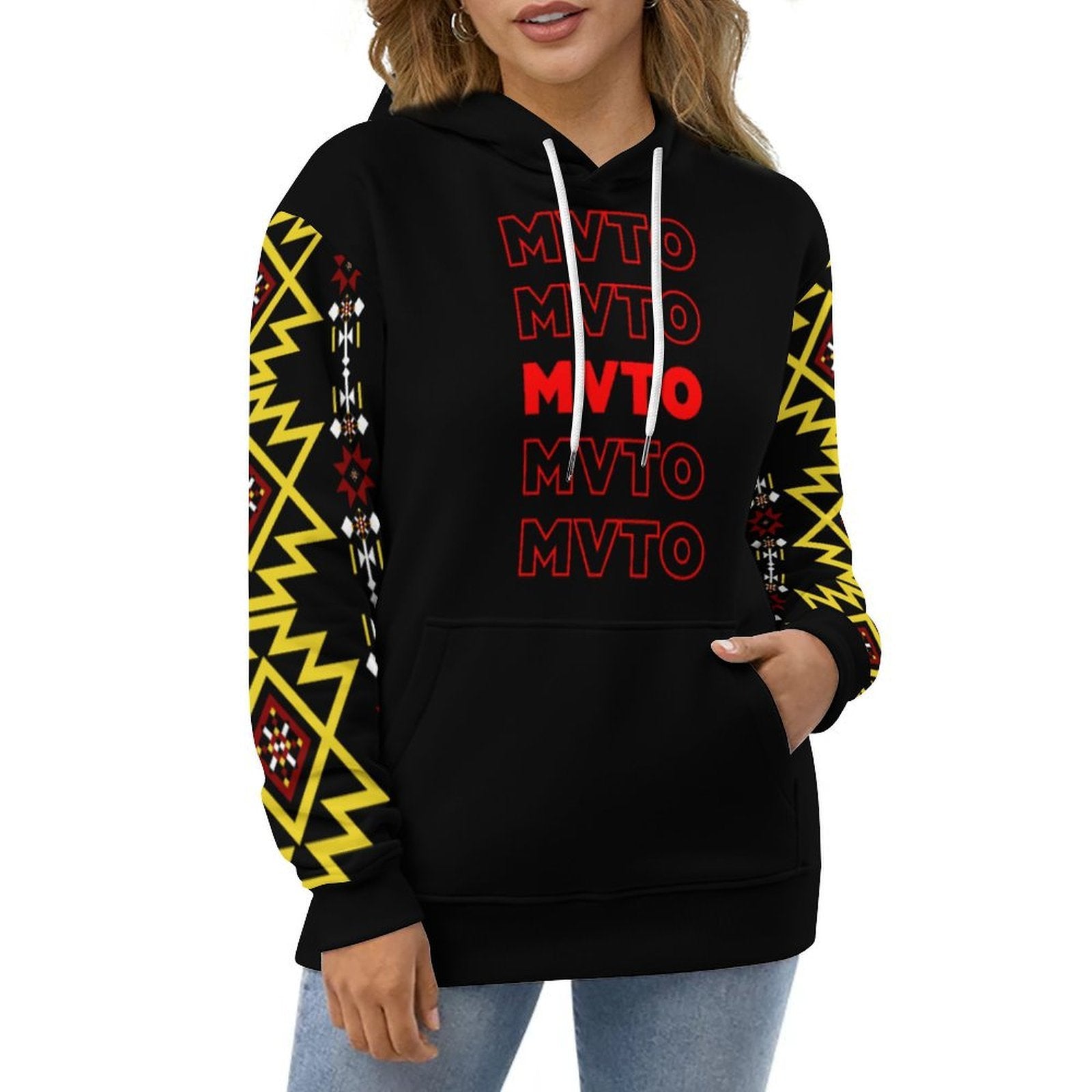 Thank You Design Loose Fit Hoodie (Creek) for Adults