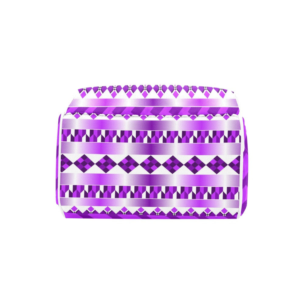 Purple Chic Multifunctional Backpack | Trendy Bag, Stylish Mama Bag, Tote, Baby Shower Gift, Eco-Friendly Backpack