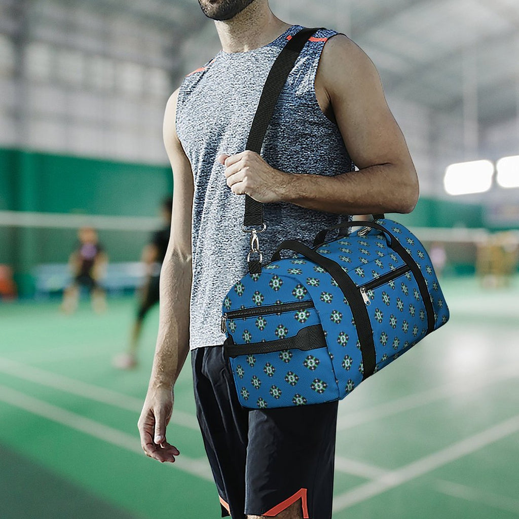 Blue & Green Diamond - Blue Gym Bag