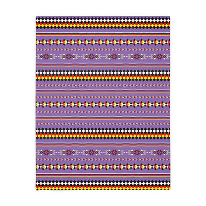 Purple Velveteen Microfiber Blanket - Two-Sided