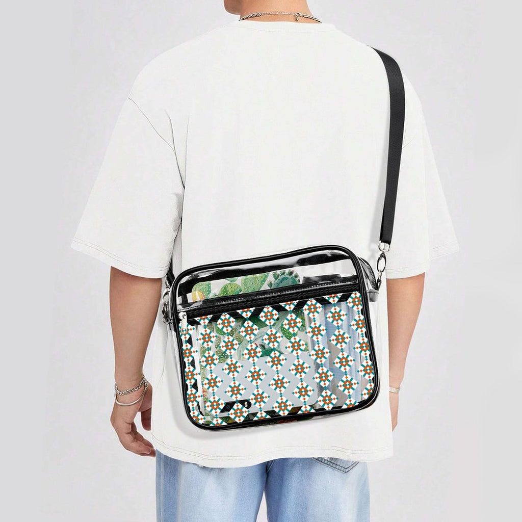 2-Piece Clear Satchel Bag Set MD1