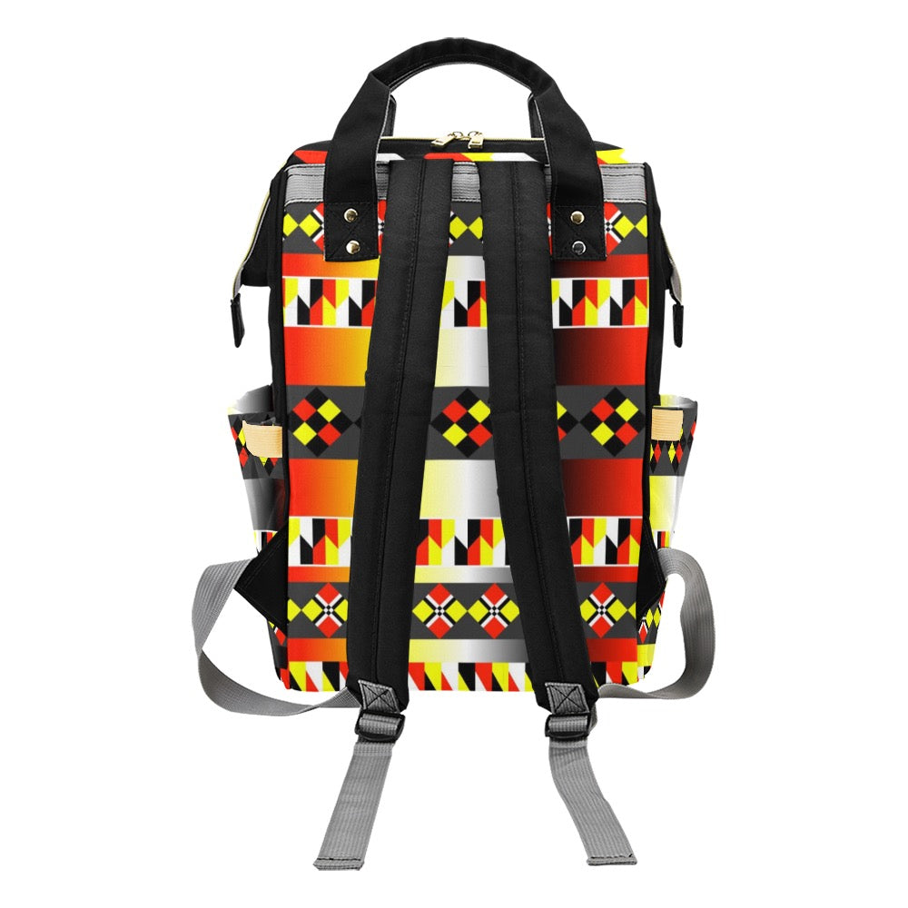 Chic Mixed Colored Multifunctional Backpack | Trendy Bag, Stylish Mama Bag, Tote, Baby Shower Gift, Eco-Friendly Backpack
