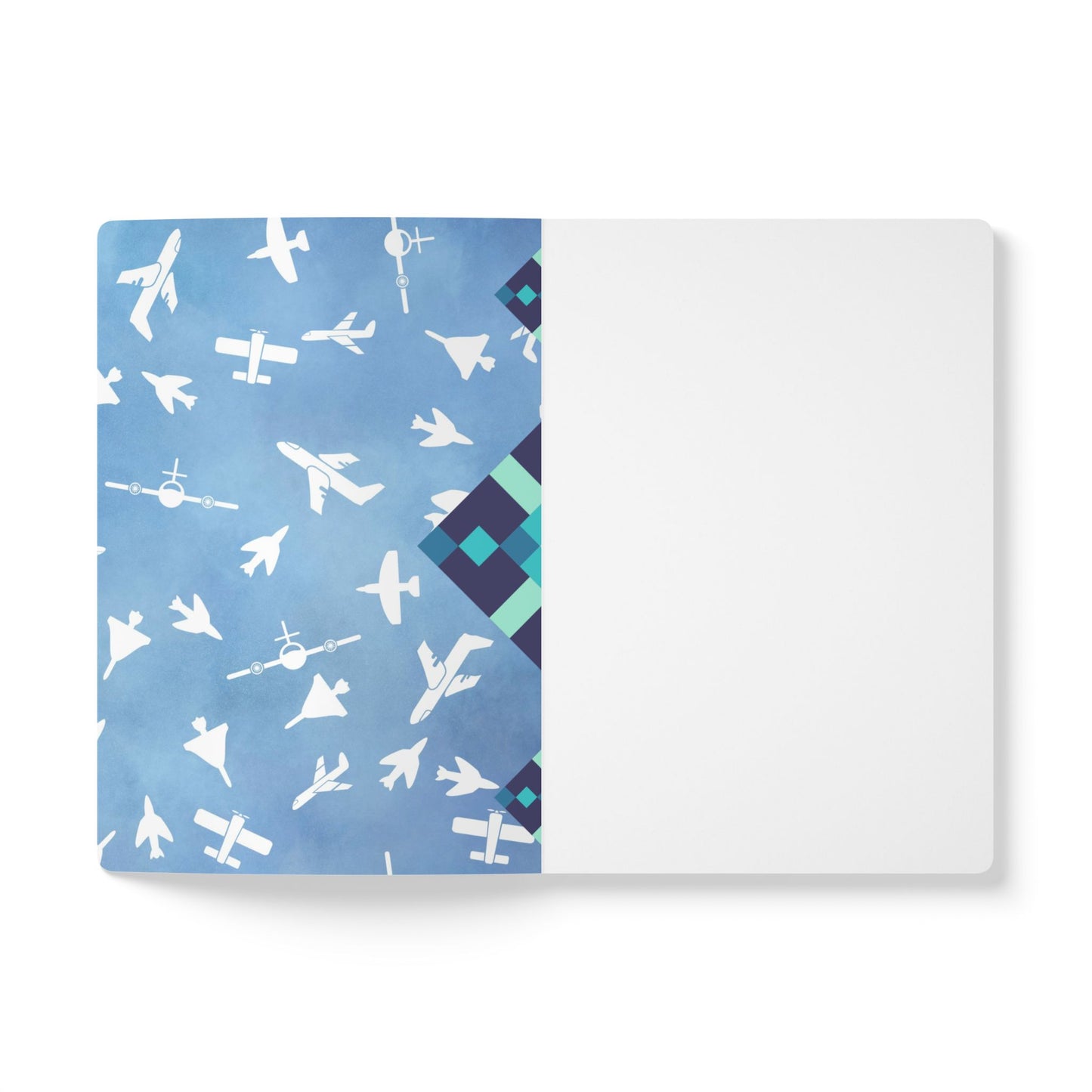 Airplane Dreams Softcover Journal - Travel Notebook, Flight Planner, Gift for Travelers, Adventure Journal, Personalized Stationery