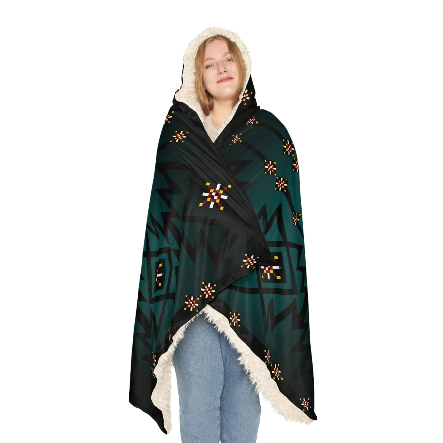 Cozy Reversible Snuggle Blanket, Warm Throw for Housewarming, Camping, Movie Nights, Gift for Him, Boho Decor