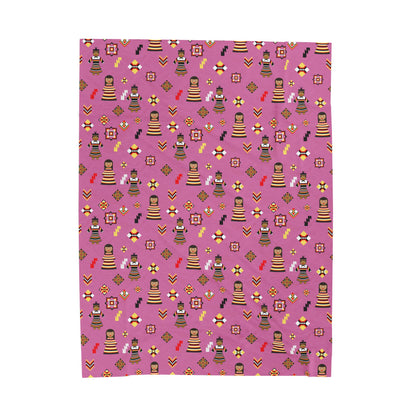 Pink Seminole Dolls Velveteen Plush Blanket