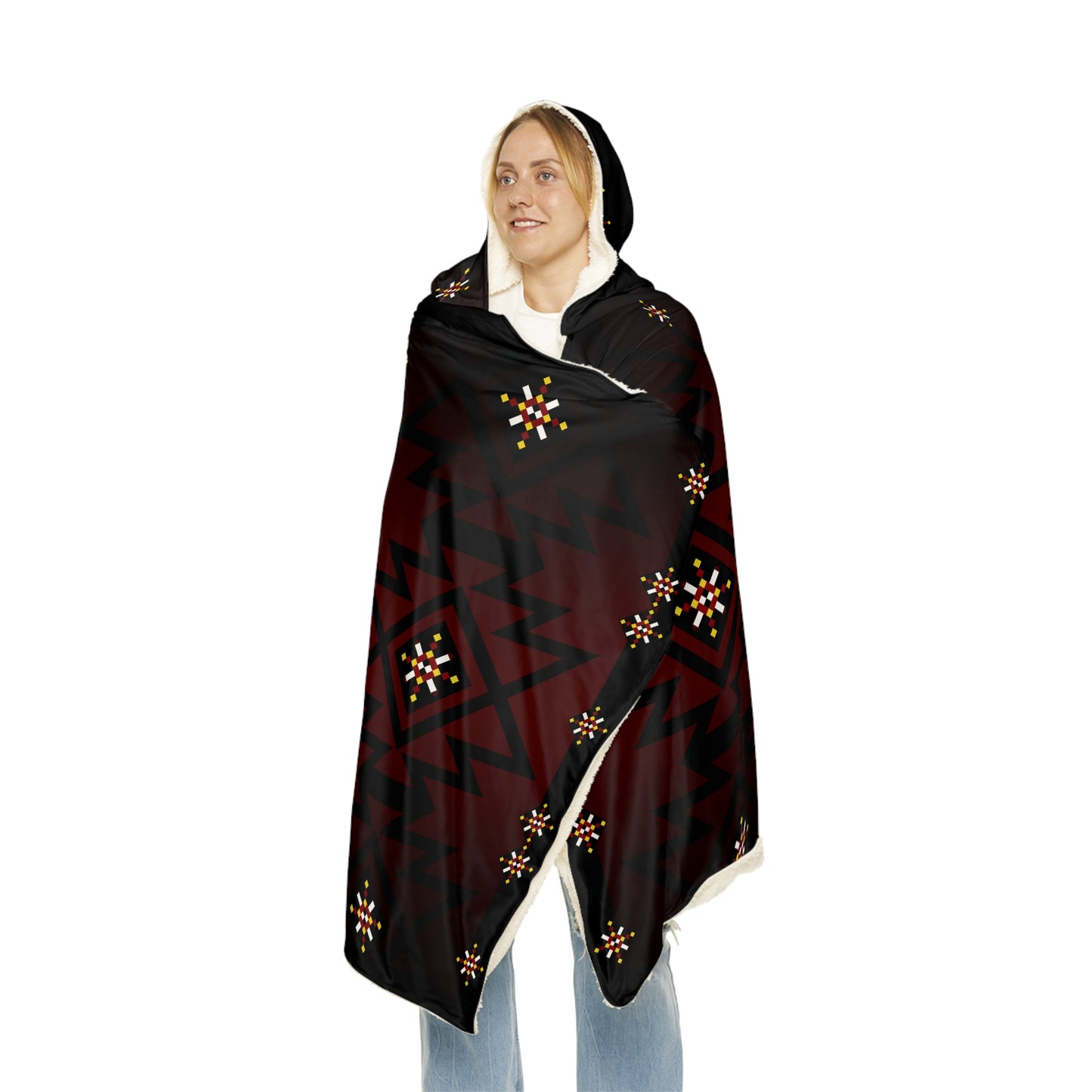 Cozy Reversible Snuggle Blanket, Warm Throw for Housewarming, Camping, Movie Nights, Gift for Her, Boho Decor