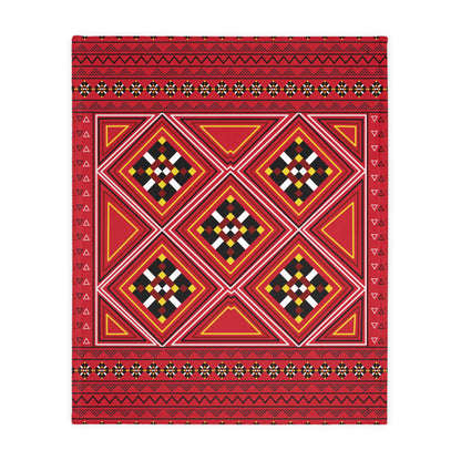 Red Velveteen Microfiber Blanket (Two-sided print)