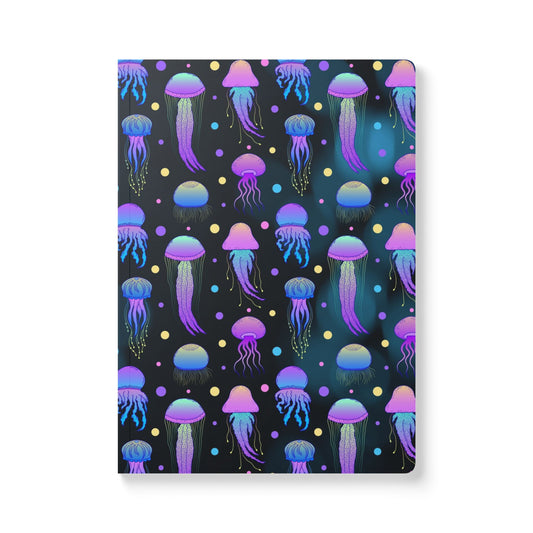 Mystical Jellyfish Softcover Journal - Ocean-themed for Writing, Drawing, Gifts, Thoughtful Notes, Underwater Lovers