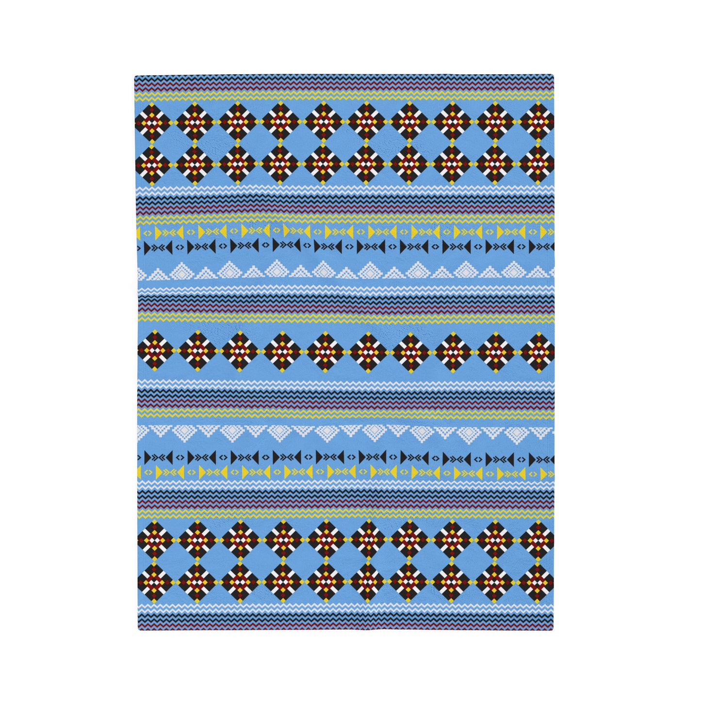 Blue Velveteen Plush Wayne OneShop Blanket