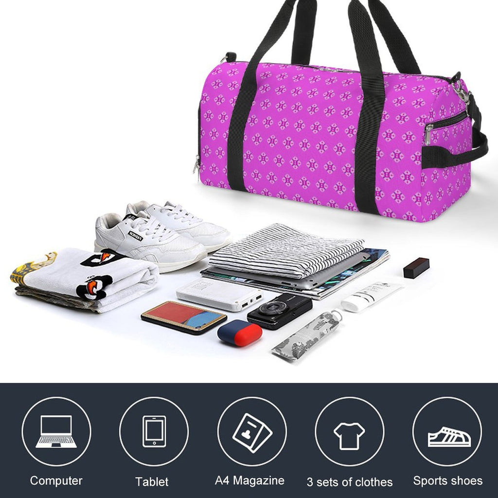 Pink & Purple Diamond - Pink Gym Bag