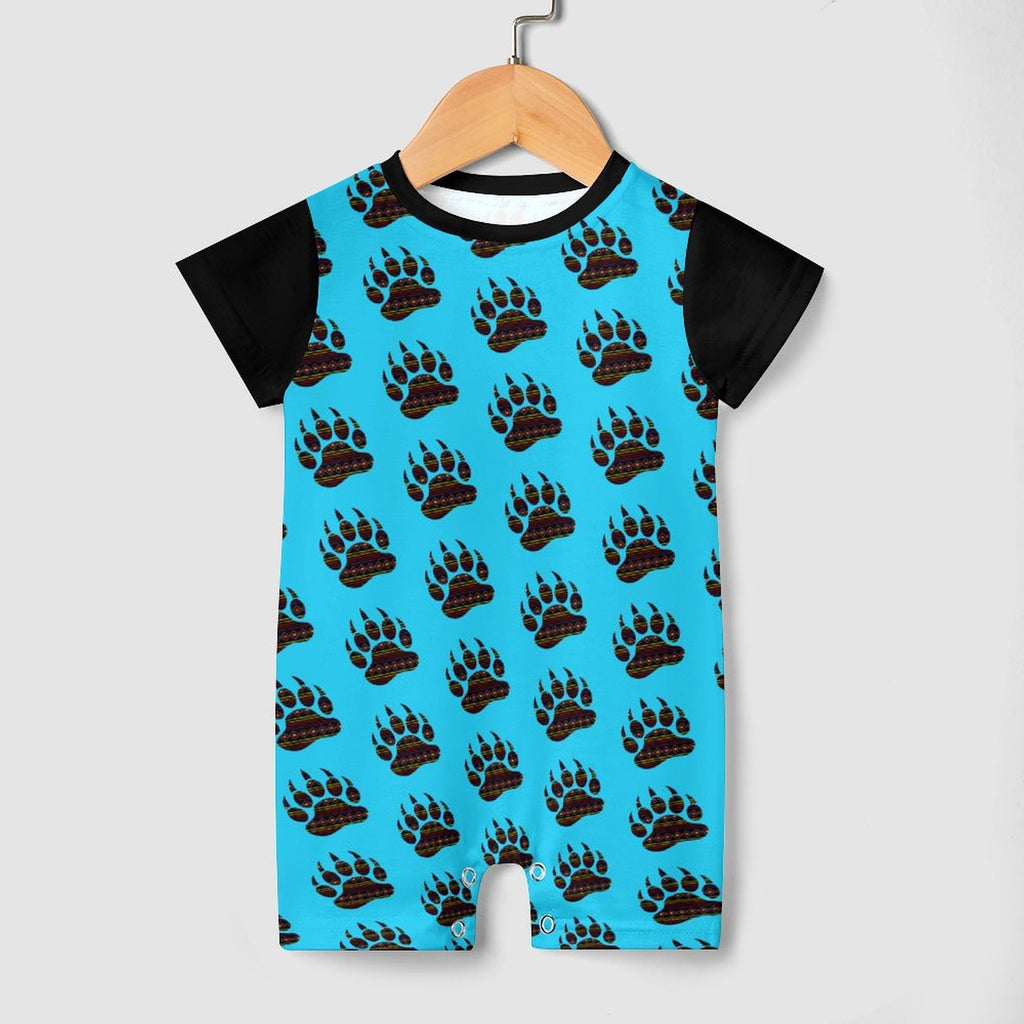 Bear Paw Baby Romper
