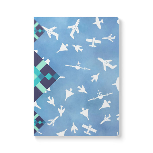 Airplane Dreams Softcover Journal - Travel Notebook, Flight Planner, Gift for Travelers, Adventure Journal, Personalized Stationery