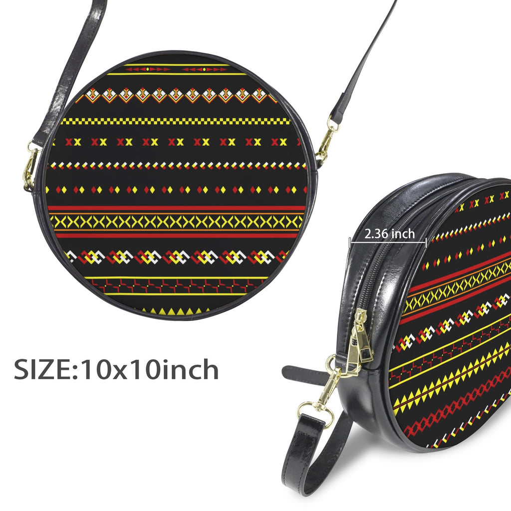 Patchwork Round Sling Bag-Large