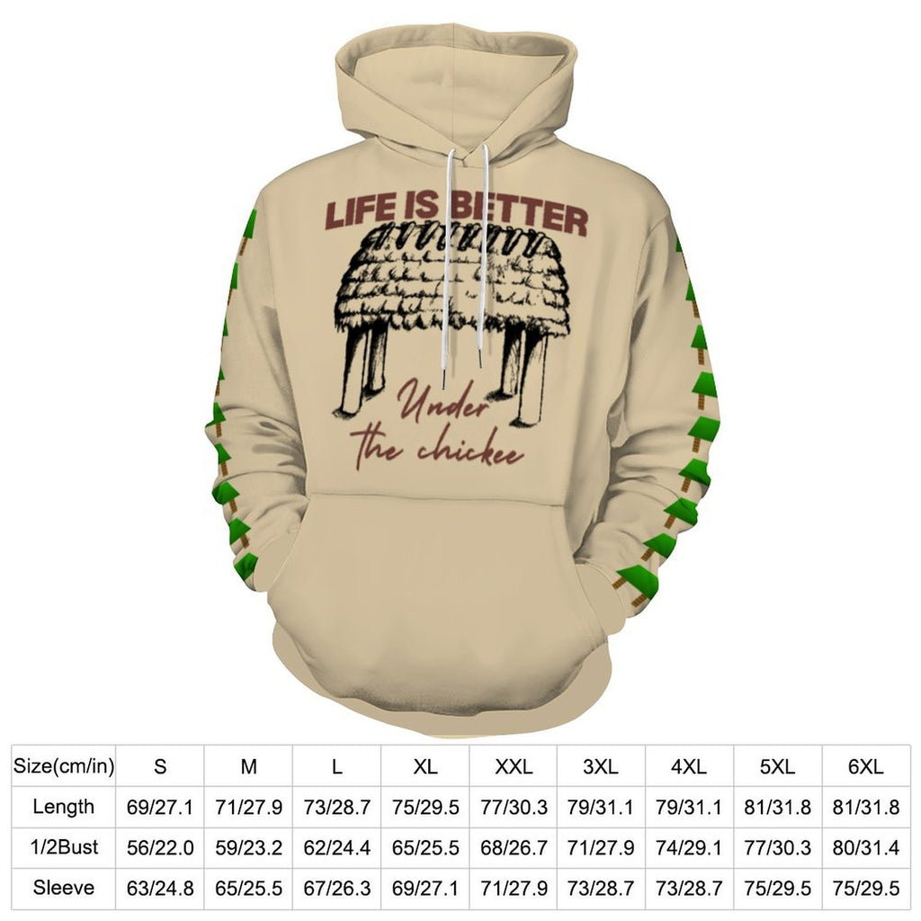 Under the Chickee Design Loose Fit Hoodie for Adults