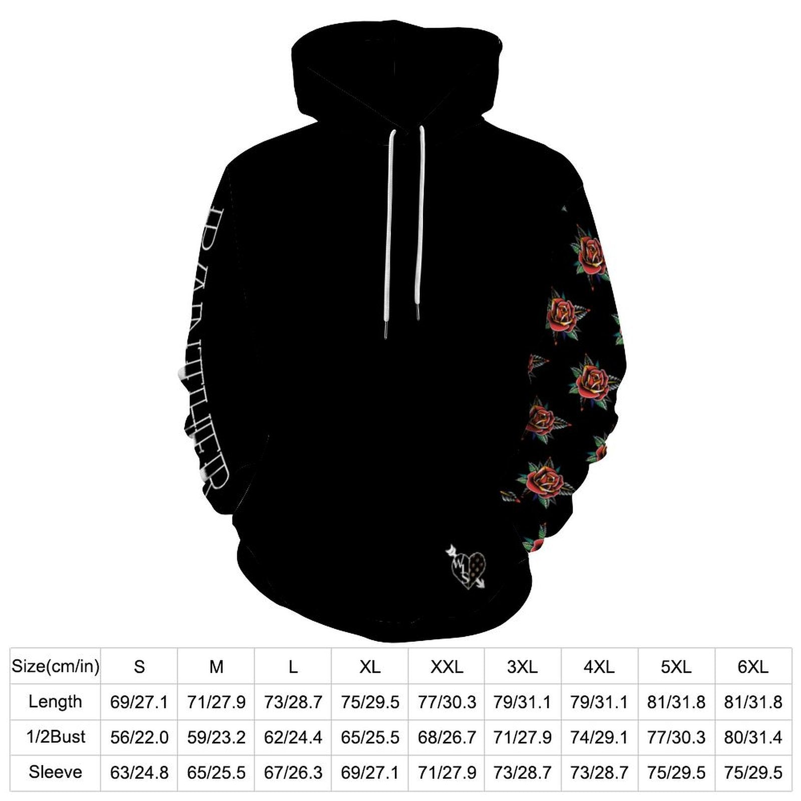 Panther Design Loose Fit Hoodie for Adults