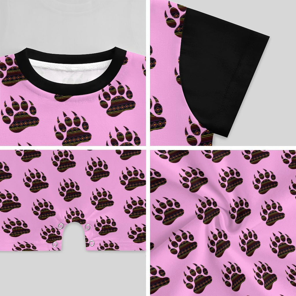 Bear Paw Baby Romper