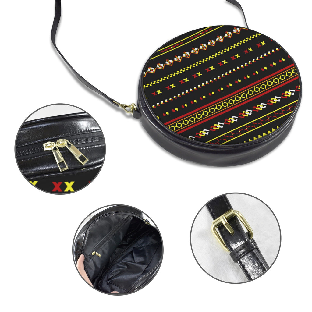 Patchwork Round Sling Bag-Large